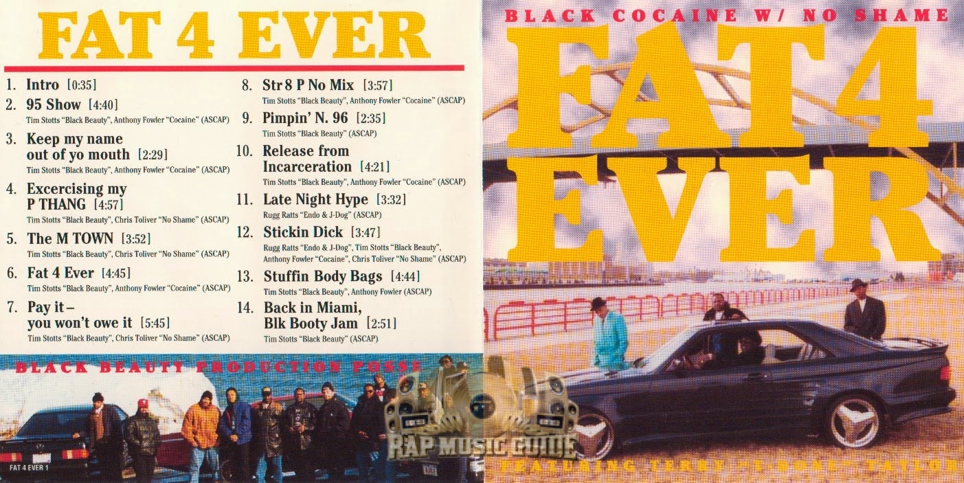Fat 4 Ever - Black Cocaine With No Shame: 1st Press. CD | Rap